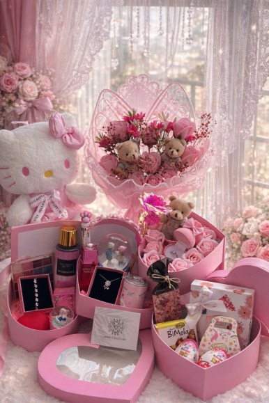 Pembe tatlı serisi maksi boy yeni